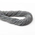 2mm Mystic Platinum Grey Topaz micro faceted rondelle beads 13 inch 180 pieces View 1