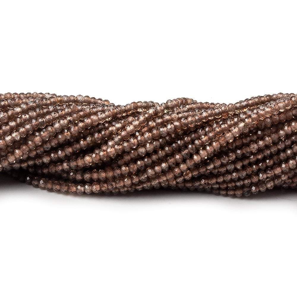 1.8mm Andalusite micro faceted rondelle beads 13 inch 225 pieces AAA - Beadsofcambay.com
