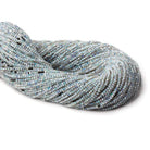 1.8mm Blue Grey Australian Opal faceted round beads 13 inch 180 pieces - Beadsofcambay.com