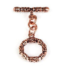 18mm Copper 3-D Round Toggle Set of 2 - Beadsofcambay.com