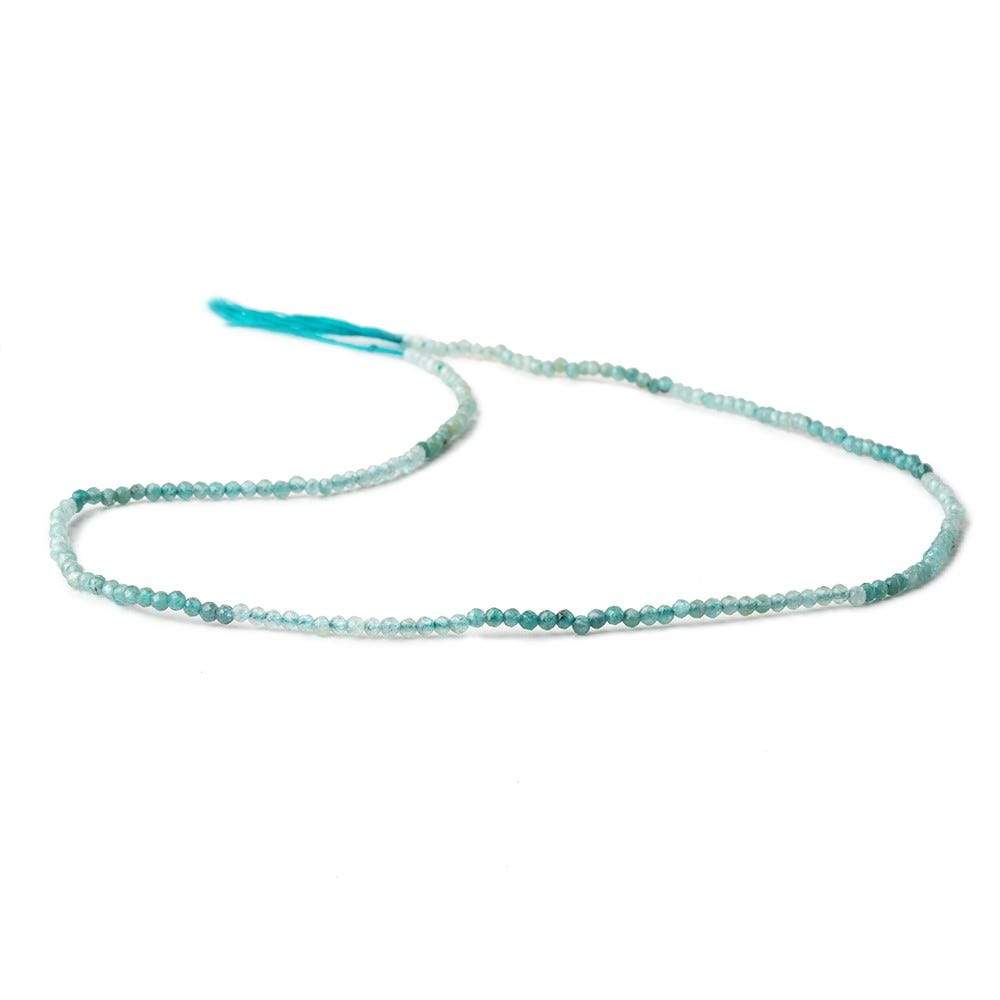 1.8mm Grandidierite microfaceted round beads 12.5 inch 190 pieces AA grade - Beadsofcambay.com