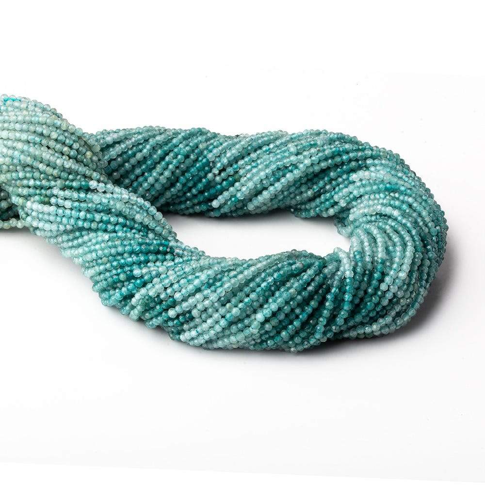 1.8mm Grandidierite microfaceted round beads 12.5 inch 190 pieces AA grade - Beadsofcambay.com