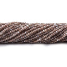 1.8mm Grey and Brown Moonstone Micro Faceted rondelle beads 13 inch 225 pieces AAA - Beadsofcambay.com