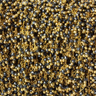 1.8mm Hematite micro faceted round Gold Dangling Chain by the foot - Beadsofcambay.com