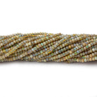 1.8mm Translucent Greenish Golden Australian Opal micro faceted rondelle beads 12.5 inch 220 pieces AA - Beadsofcambay.com