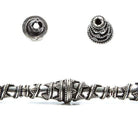 18x10mm Sterling Silver Plated Copper Cone Bali Design *DISCONTINUED* - Beadsofcambay.com