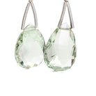 18x12-19x14mm Prasiolite Faceted Pear Focal Bead Set of 2 - Beadsofcambay.com