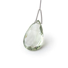 18x12-22x15mm Prasiolite Faceted Pear 1 Focal Bead - Beadsofcambay.com