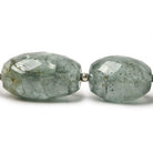 18x12-25x16mm Moss Aquamarine faceted nugget 15.5 inch 19 Beads - Beadsofcambay.com