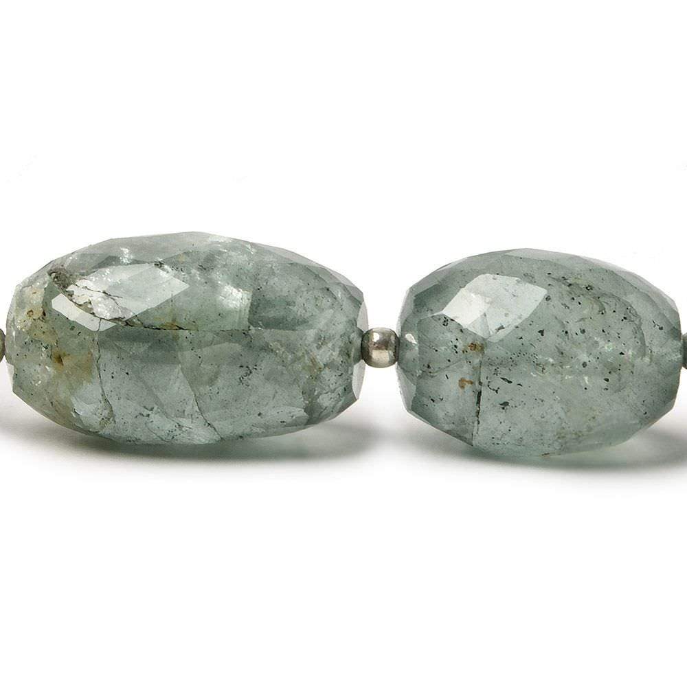 18x12-25x16mm Moss Aquamarine faceted nugget 15.5 inch 19 Beads - Beadsofcambay.com