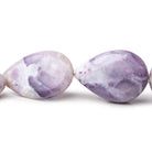 18x13.5-22x15mm Morado Purple Opal Plain Pear Beads 17 inch 21 pieces AA - Beadsofcambay.com