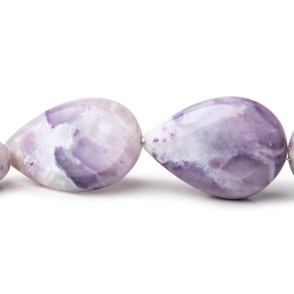18x13.5-22x15mm Morado Purple Opal Plain Pear Beads 17 inch 21 pieces AA - Beadsofcambay.com