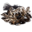 18x14-24x17mm Smoky Quartz faceted pear beads 8 inch 37 pieces A Grade - Beadsofcambay.com