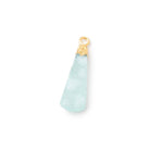 18x6-29x7mm Gold Leafed Seafoam Drusy Pear Pendant 1 focal piece - Beadsofcambay.com