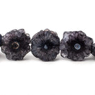 19-21mm Blue Black Solar Quartz Straight Drilled Slice Beads 8 inch 10 pieces - Beadsofcambay.com