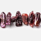 19-24mm Cherry Side Drill Biwa Freshwater Pearls 16 inch 48 beads - Beadsofcambay.com