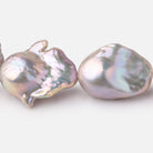 19-32mm Lilac Silver Ultra Baroque Freshwater Pearls 16.5 inch 18 Beads AA - Beadsofcambay.com