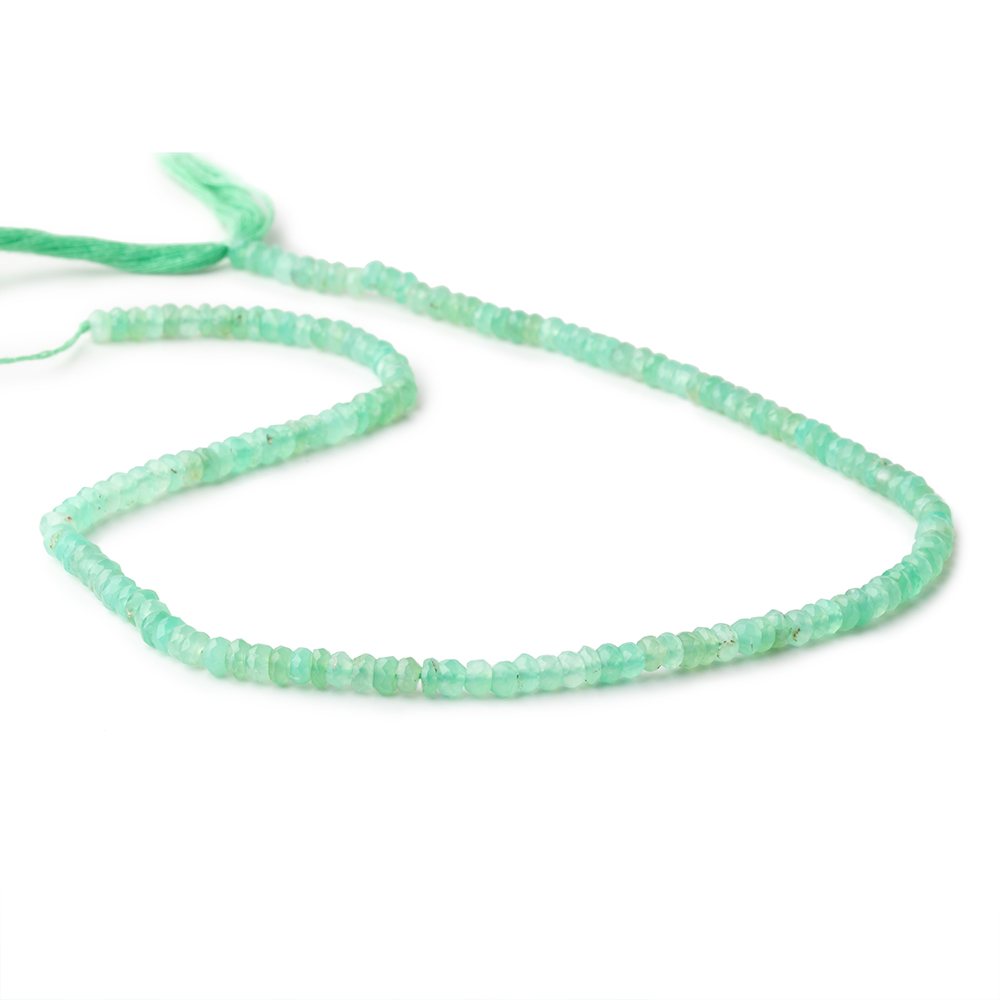 3.5mm Chrysoprase Faceted Rondelle Beads 13 inch 145 pieces AA View 1