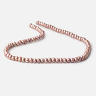 5-6mm Tea Rose Off Round 2.5mm Large Hole Pearls 95 Beads - BeadsofCambay.com
