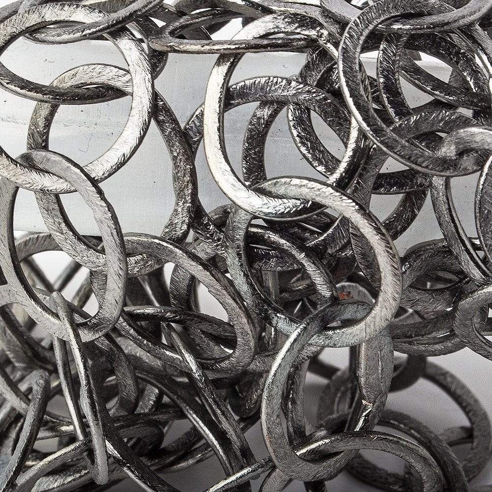 19mm-22x18mm Black Gold Plated Brushed Round & Oval Link Chain by the foot - Beadsofcambay.com