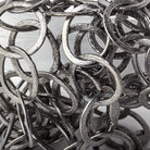 19mm-22x18mm Black Gold Plated Brushed Round & Oval Link Chain by the foot - Beadsofcambay.com