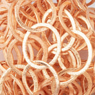 19mm and 22x18mm Copper Brushed Round & Oval Link Chain - Beadsofcambay.com