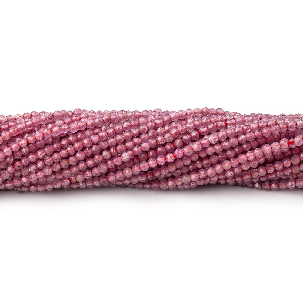 1.9mm Ruby Micro Faceted Rondelle Beads 12.5 inch 230 pieces A - Beadsofcambay.com