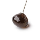 19mm Smoky Quartz Faceted Candy Kiss Focal 1 Bead - Beadsofcambay.com