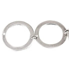 19mm Sterling Silver plated Copper Hammered Circle Bead 3 pieces*DISCONTINUED* - Beadsofcambay.com