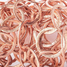 19mm&22x18mm Rose Gold Plated Brushed Round & Oval Link Chain by the foot - Beadsofcambay.com