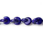 19x10mm Lapis Lazuli interlocking center drilled half moon beads 7.5 inch 26 pieces AAA - Beadsofcambay.com