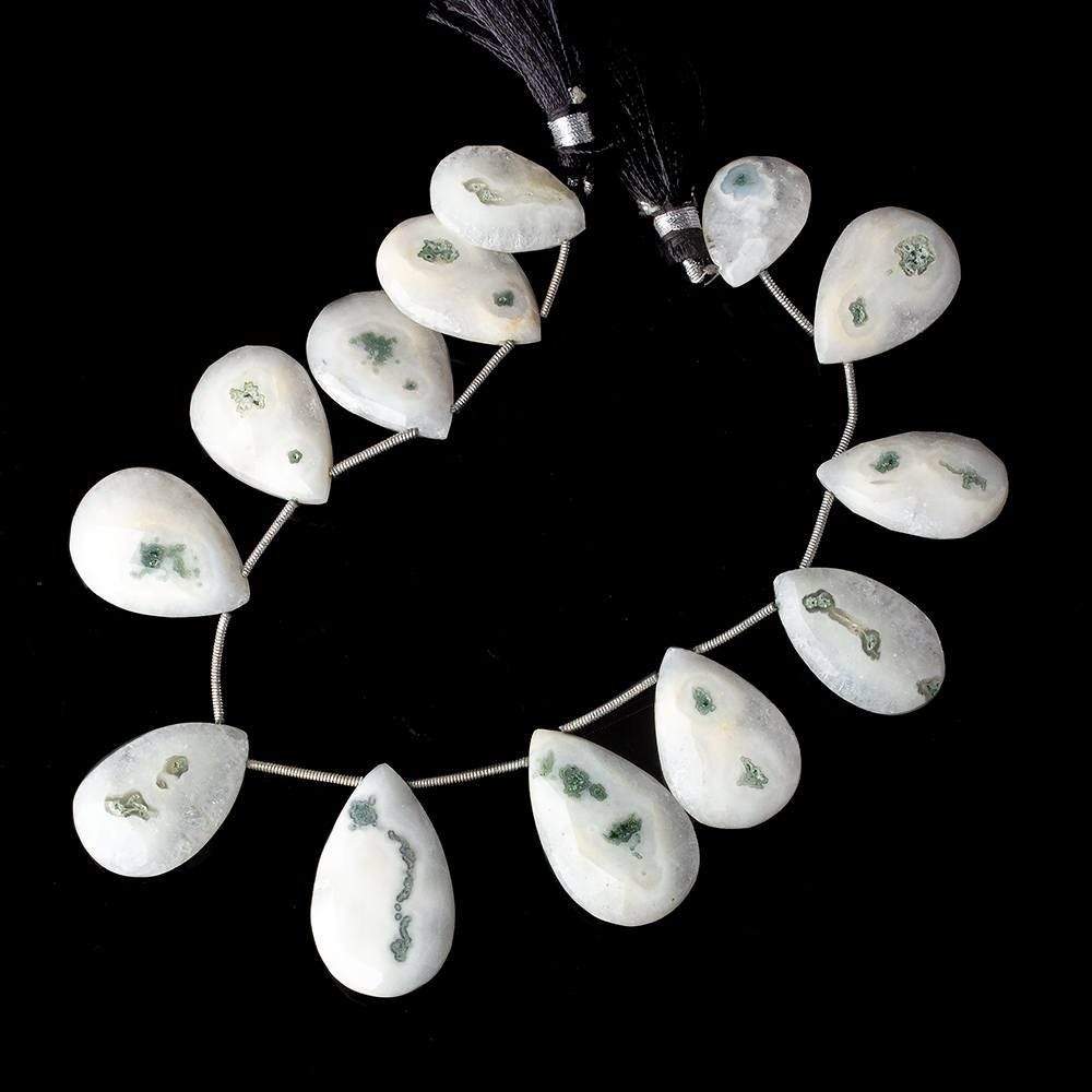19x13-28x17mm Solar Quartz Faceted Pear Beads 8 inch 13 pieces - Beadsofcambay.com