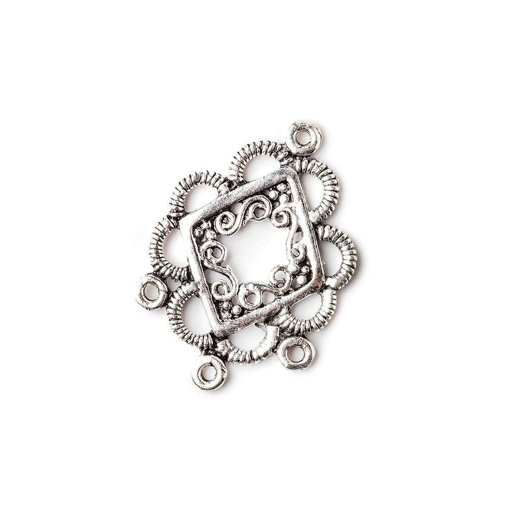 19x13mm Sterling Silver Scroll - Spacer Chandelier Set of 2 - Beadsofcambay.com