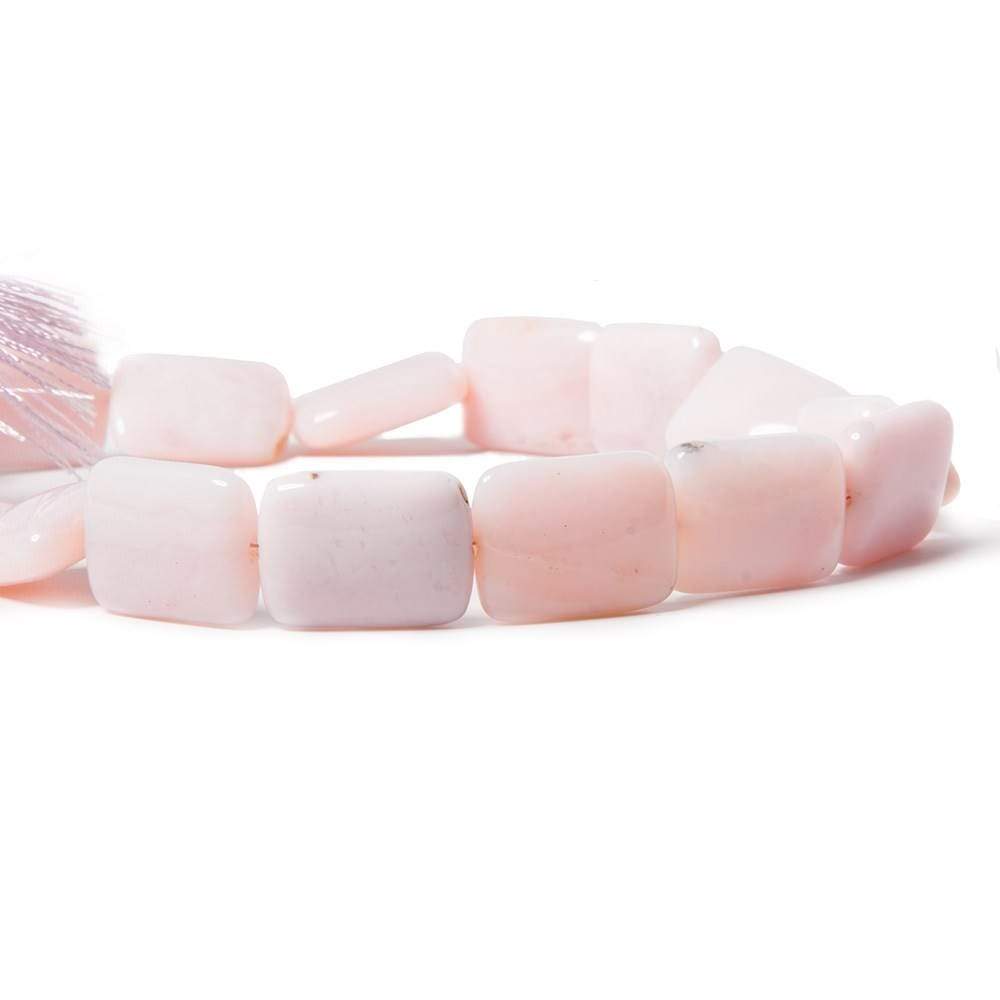 19x14-20x15mm Dendritic Pink Peruvian Opal plain rectangle 11.75 in 15 beads - Beadsofcambay.com