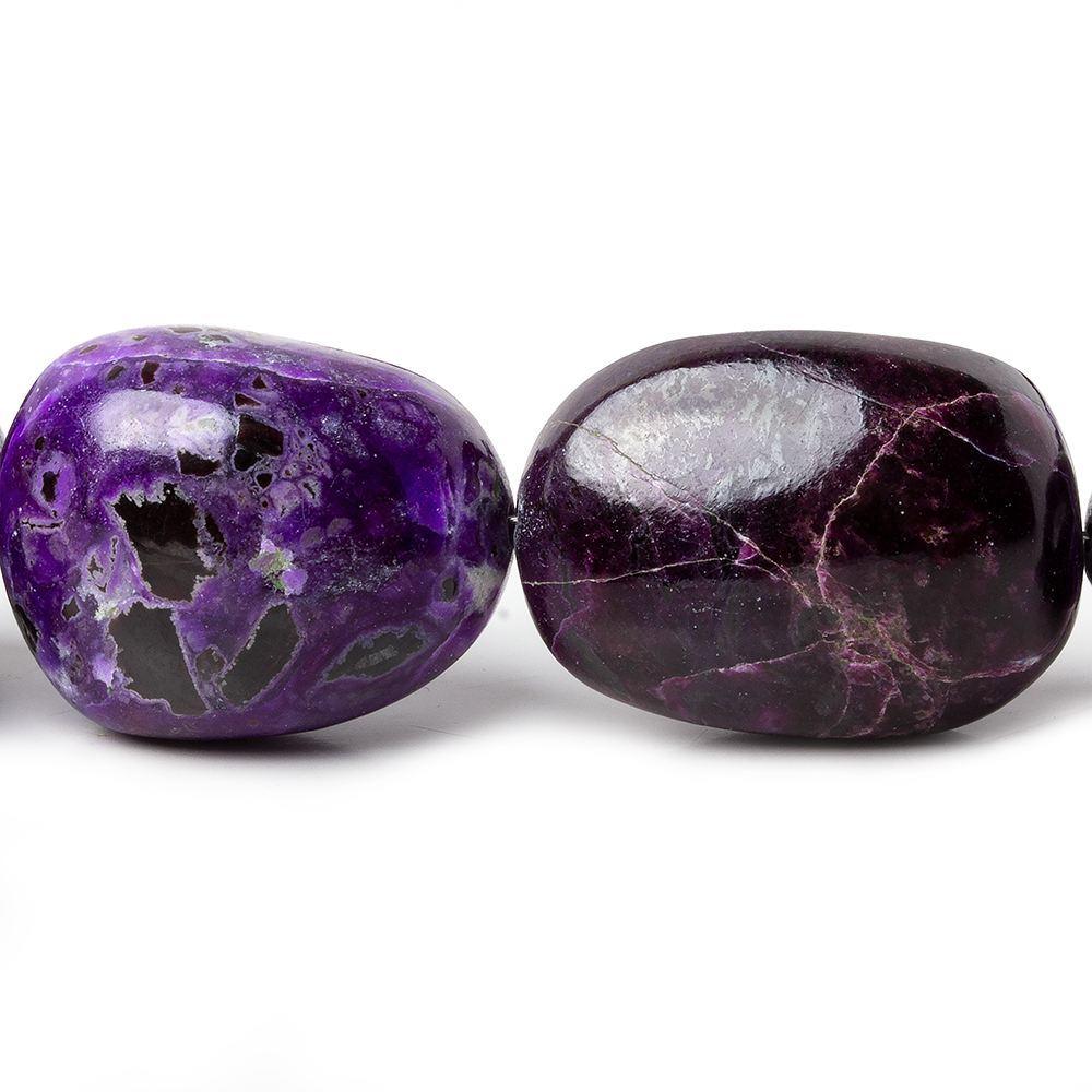 19x15-27x17mm Sugilite Plain Nuggets 19 inch 21 beads AAA - Beadsofcambay.com