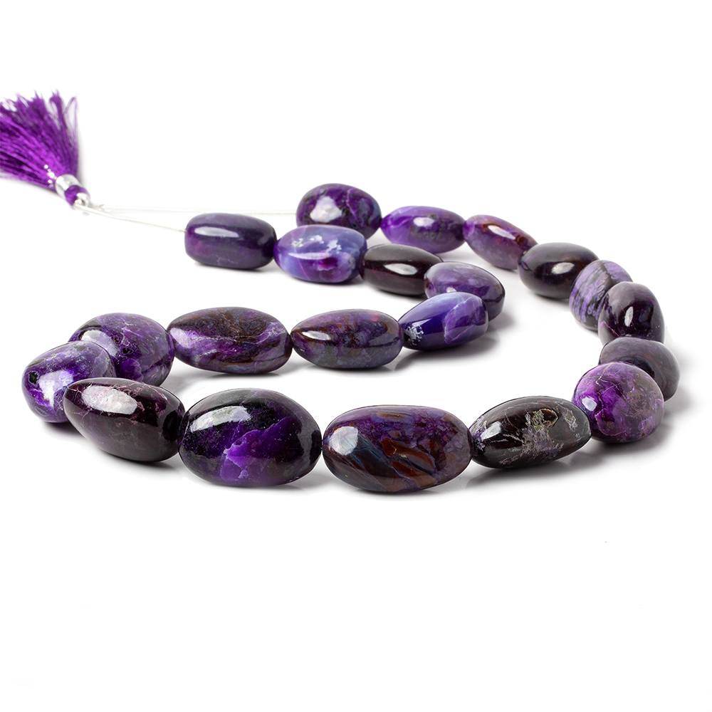 19x15-27x17mm Sugilite Plain Nuggets 19 inch 21 beads AAA - Beadsofcambay.com