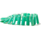 19x7mm Green Onyx Faceted Emerald Cut Beads 8 inch 21 pieces - Beadsofcambay.com