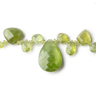 2-22x15mm Peridot Multiple Shape Beads 16 inch 160 pieces - Beadsofcambay.com