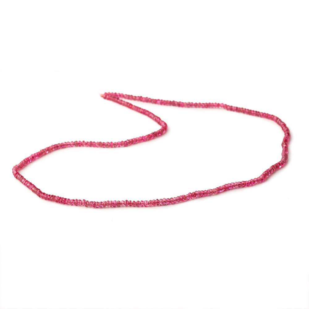 2-2.5mm Red Spinel Faceted Rondelle Beads 16 inch 300 pieces AAA - Beadsofcambay.com