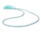 2-3.5mm Blue Zircon micro faceted rounds 16 inch 156 beads AA - Beadsofcambay.com