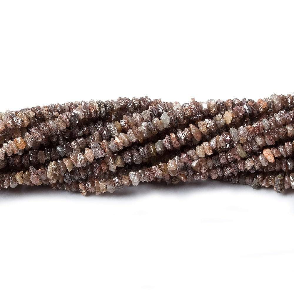 2-3.5mm Rose & Chocolate Diamond crystal nugget beads 15 inch 225 pieces - Beadsofcambay.com