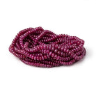 2-3.5mm Ruby Plain Rondelle Beads 16 inch 257 pieces AA - Beadsofcambay.com