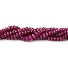 2-3.5mm Ruby Plain Rondelle Beads 16 inch 257 pieces AA - Beadsofcambay.com