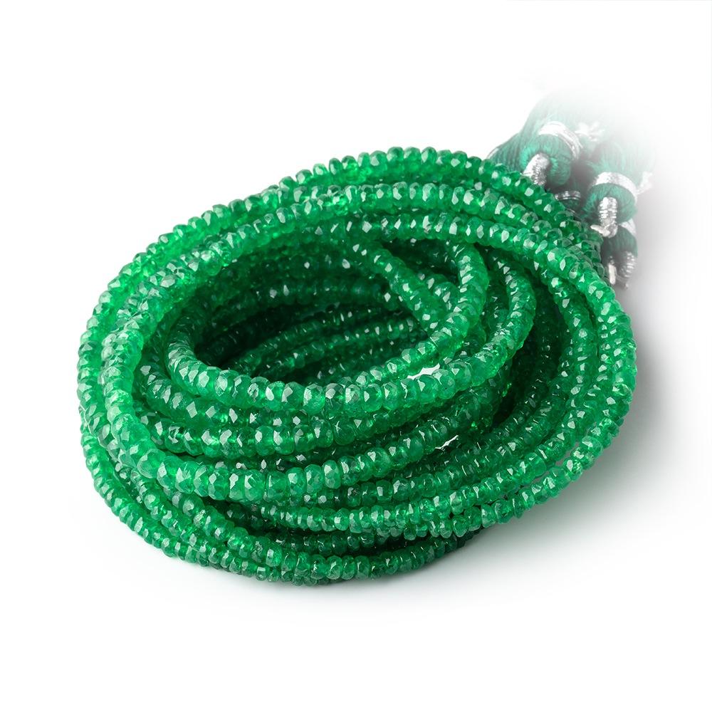 2-3.5mm Tsavorite Garnet Faceted Rondelle Beads 16 inch 220 pieces A - Beadsofcambay.com