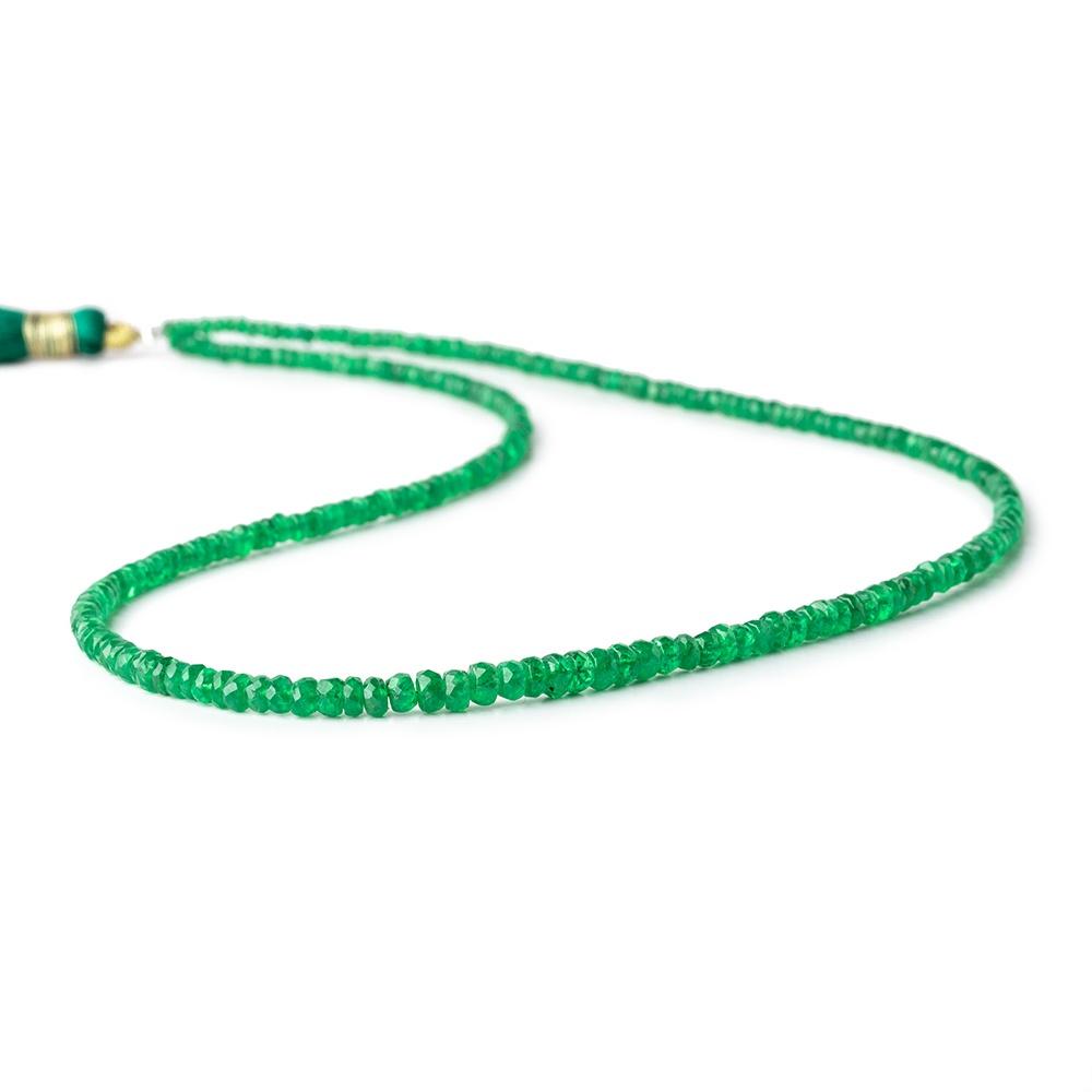 2-3.5mm Tsavorite Garnet Faceted Rondelle Beads 16 inch 220 pieces A - Beadsofcambay.com