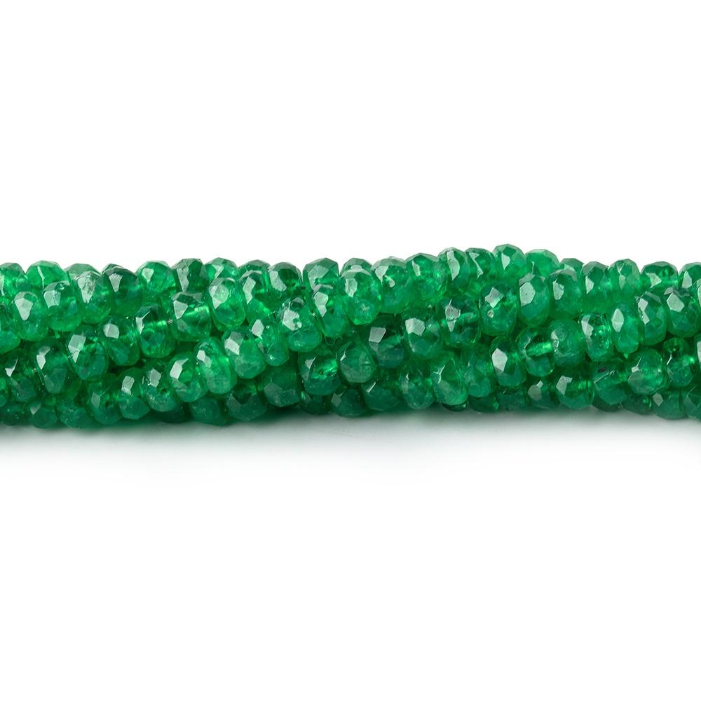 2-3.5mm Tsavorite Garnet Faceted Rondelle Beads 16 inch 220 pieces A - Beadsofcambay.com