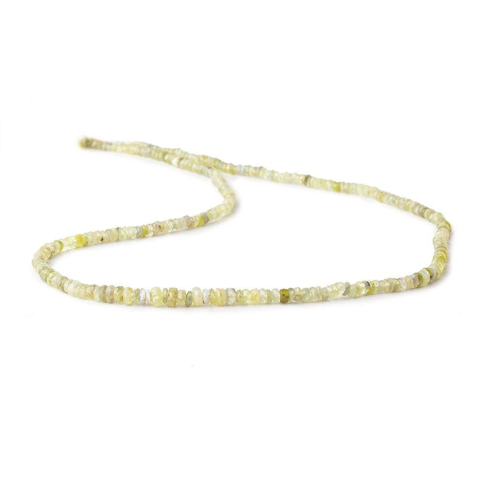 2-3mm Cat's Eye Chrysoberyl Faceted Rondelles 16 inch 290 Beads - Beadsofcambay.com