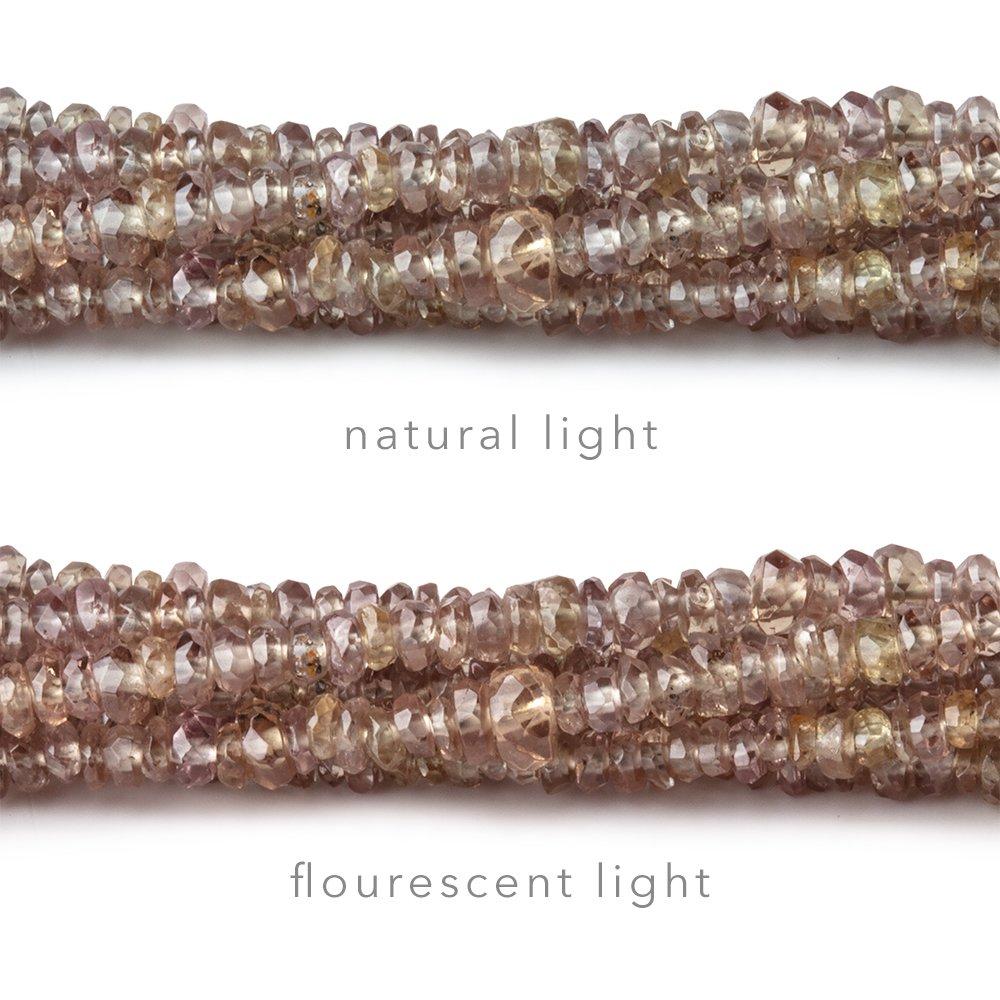 2-3mm Color Change Garnet Faceted Rondelle Beads 16 inch 220 pieces - Beadsofcambay.com