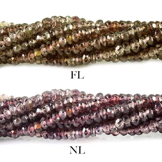 2 - 3mm Color Change Sapphire Faceted Rondelle Beads 17 inch - Beadsofcambay.com