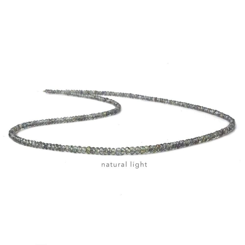 2-3mm Color Change Sapphire micro faceted rondelle beads 16 inch 250+ pieces - Beadsofcambay.com